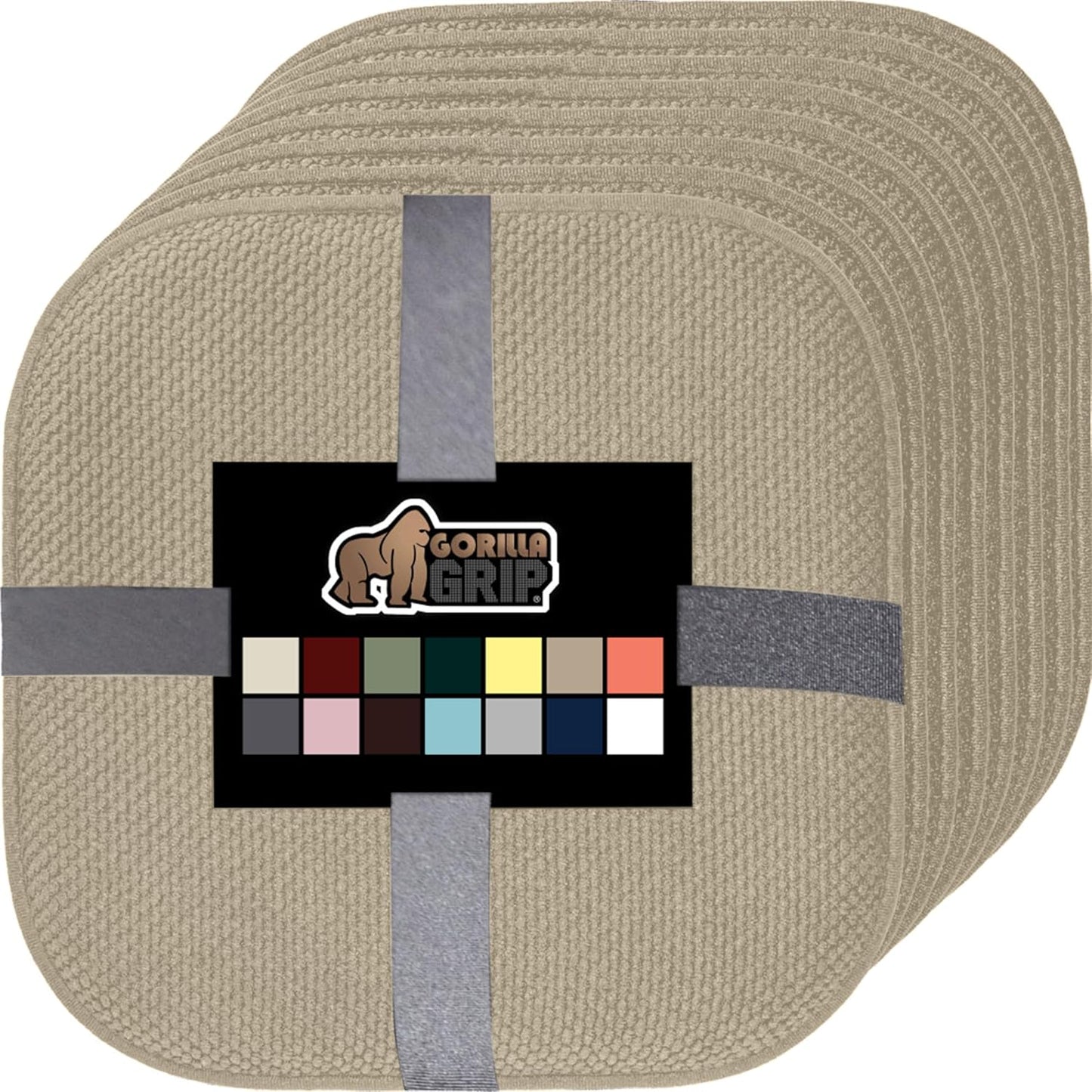 GORILLA GRIP Slip Resistant Chair Cushions for Ultimate Comfort