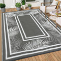 Outdoor Patio Rug 9x12 Waterproof Plastic Straw Rug - Durable Foldable