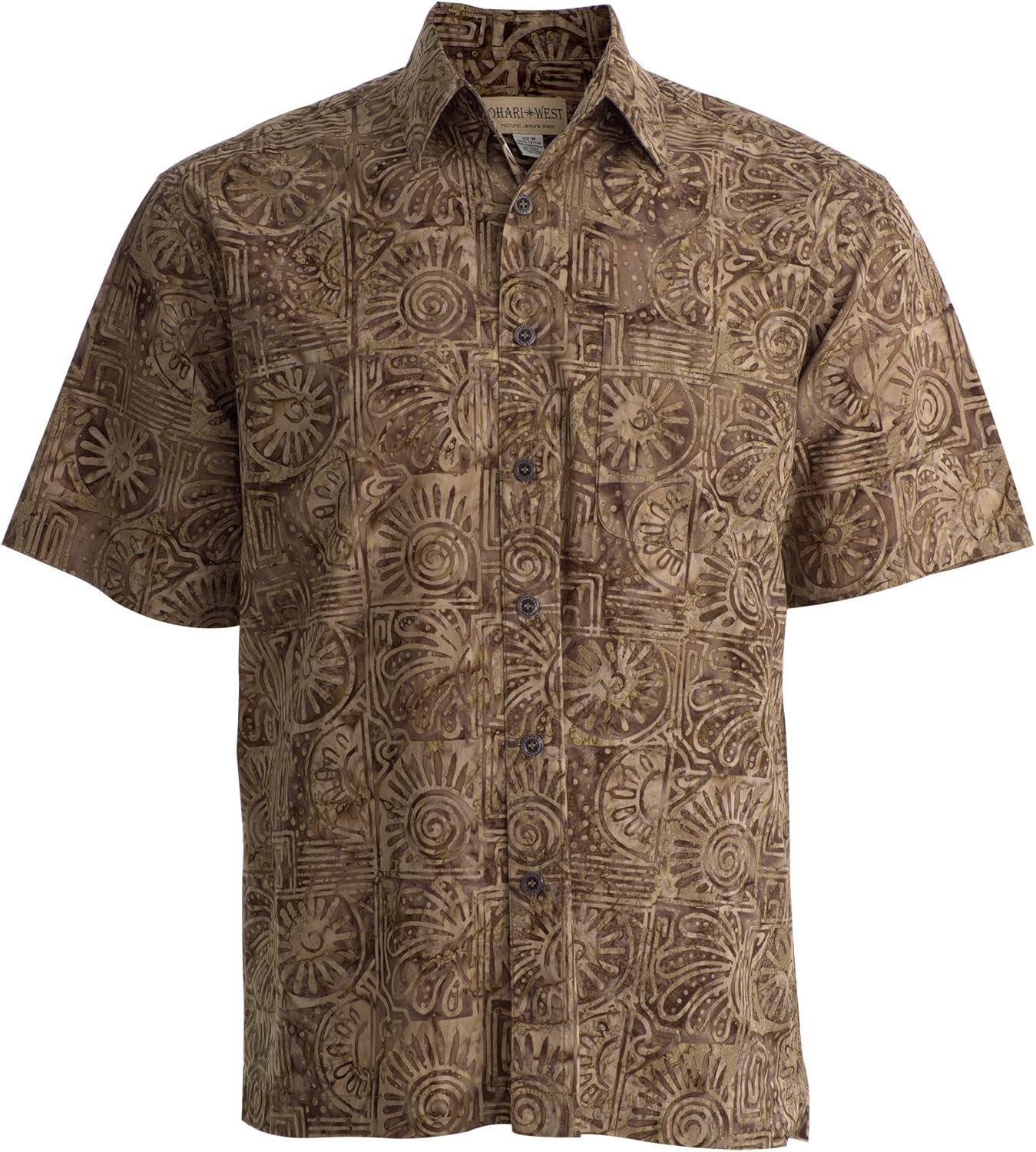 Indo Bay Tropical Hawaiian Cotton Batik Shirt for Unique Style