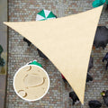 ColourTree 16 ft x 19 ft x 24.8 ft Triangle Waterproof Sun Shade Sail