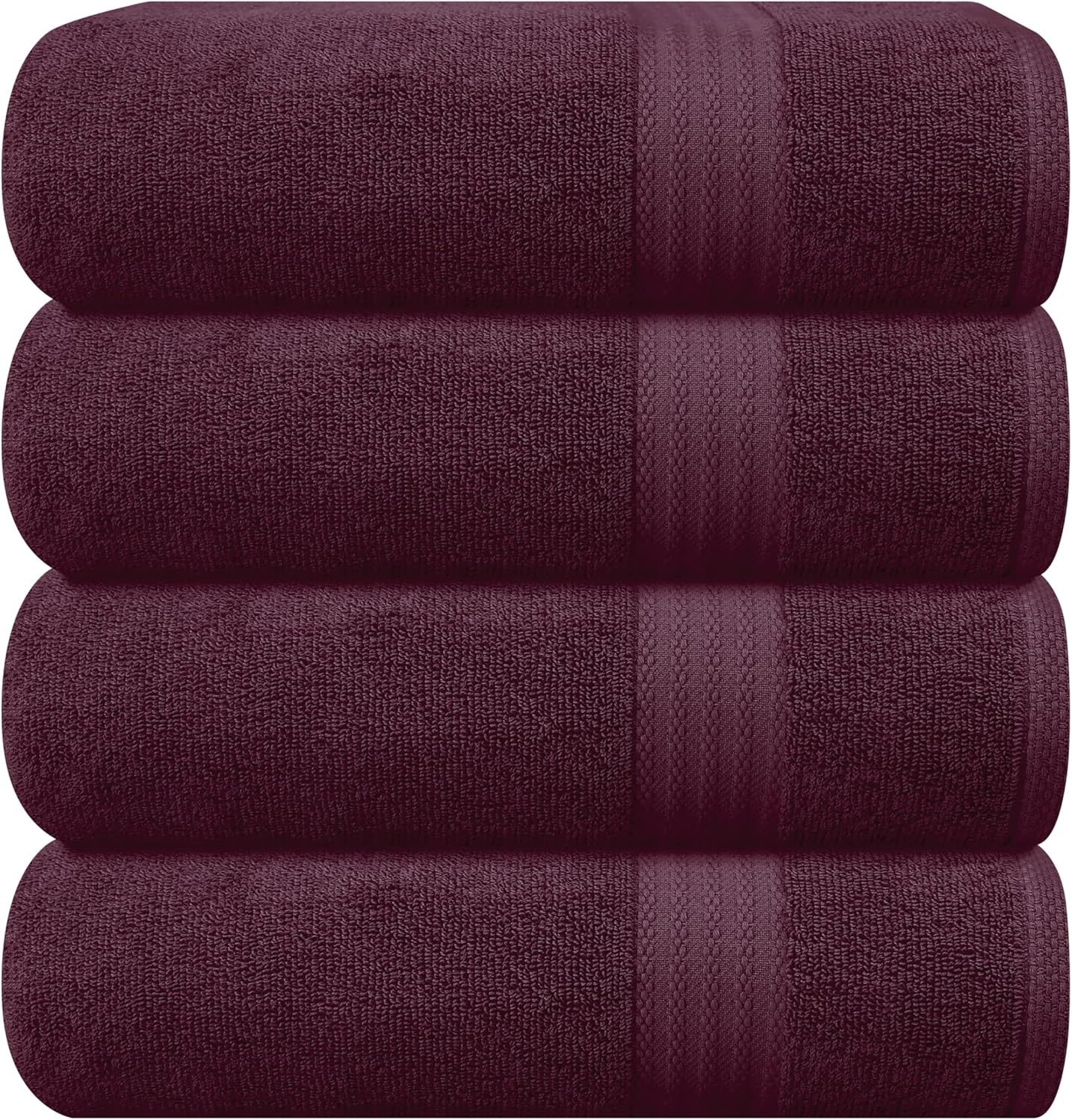 GLAMBURG Premium Cotton Bath Towel Set - Ultra Soft & Absorbent