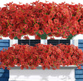 Uieke 72PCS Artificial Flowers for Outdoors, UV Resistant Decor