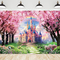 Riyidecor Princess Castle Backdrop for Fairy Tale Photography