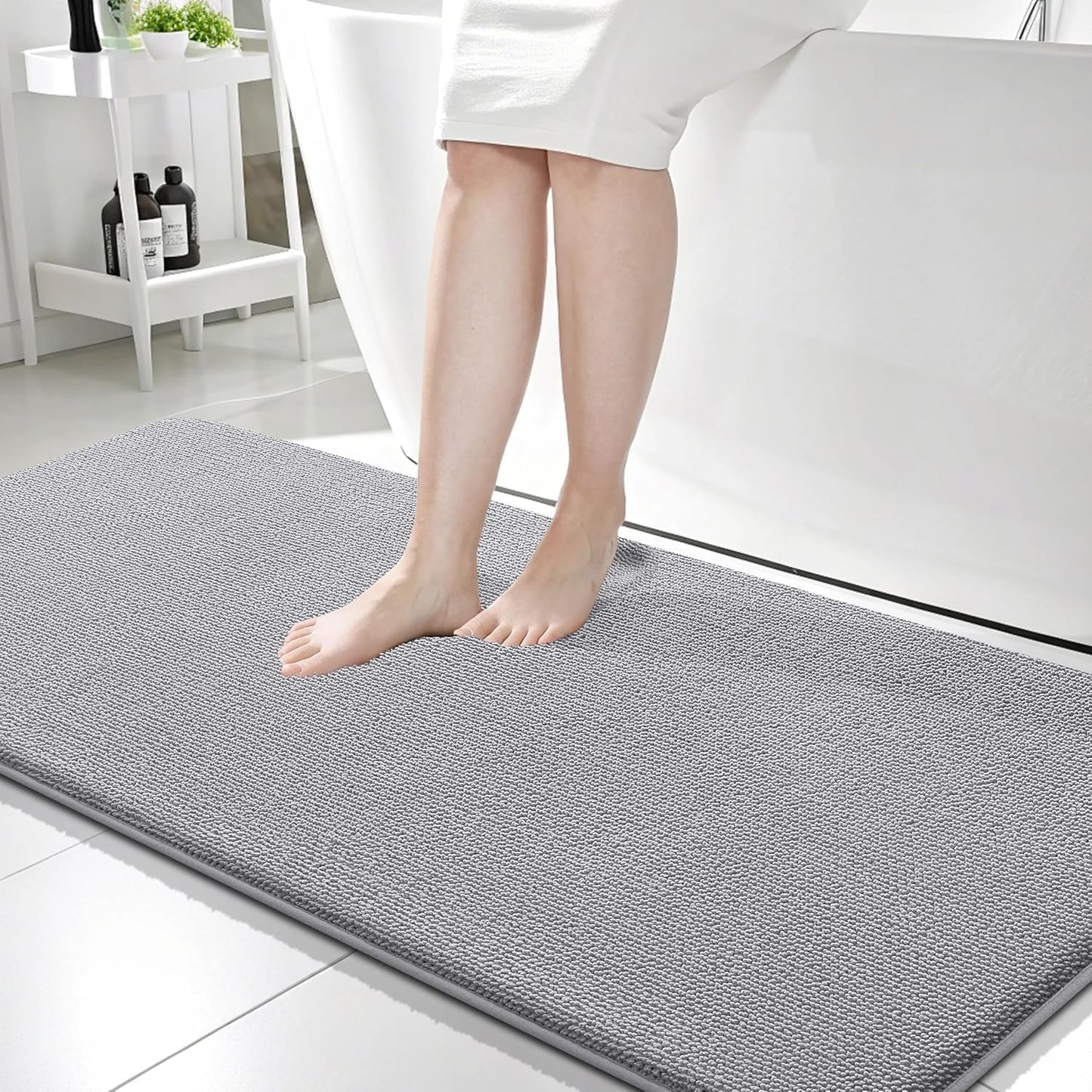 OLANLY Thick Memory Foam Bath Mat Rug for Luxurious Comfort