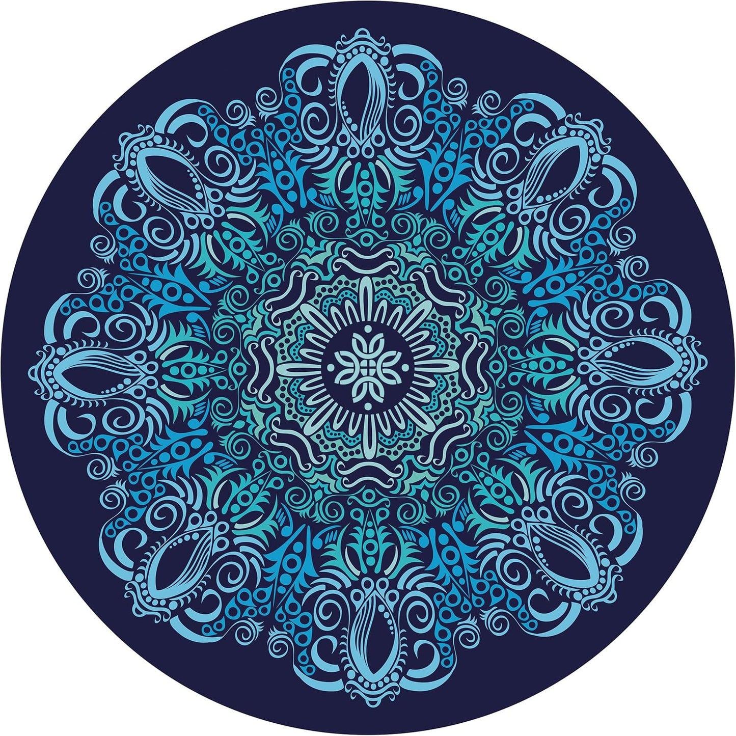 LERYG Oversize Non-Slip Pilates Mat ~ 140cm Dia.