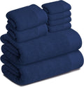 Tens Towels Pack of 8 Luxury Popcorn Textured Towel Set