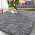 OLANLY 9x12 Machine Washable Large Area Rug - Soft Fluffy Shaggy