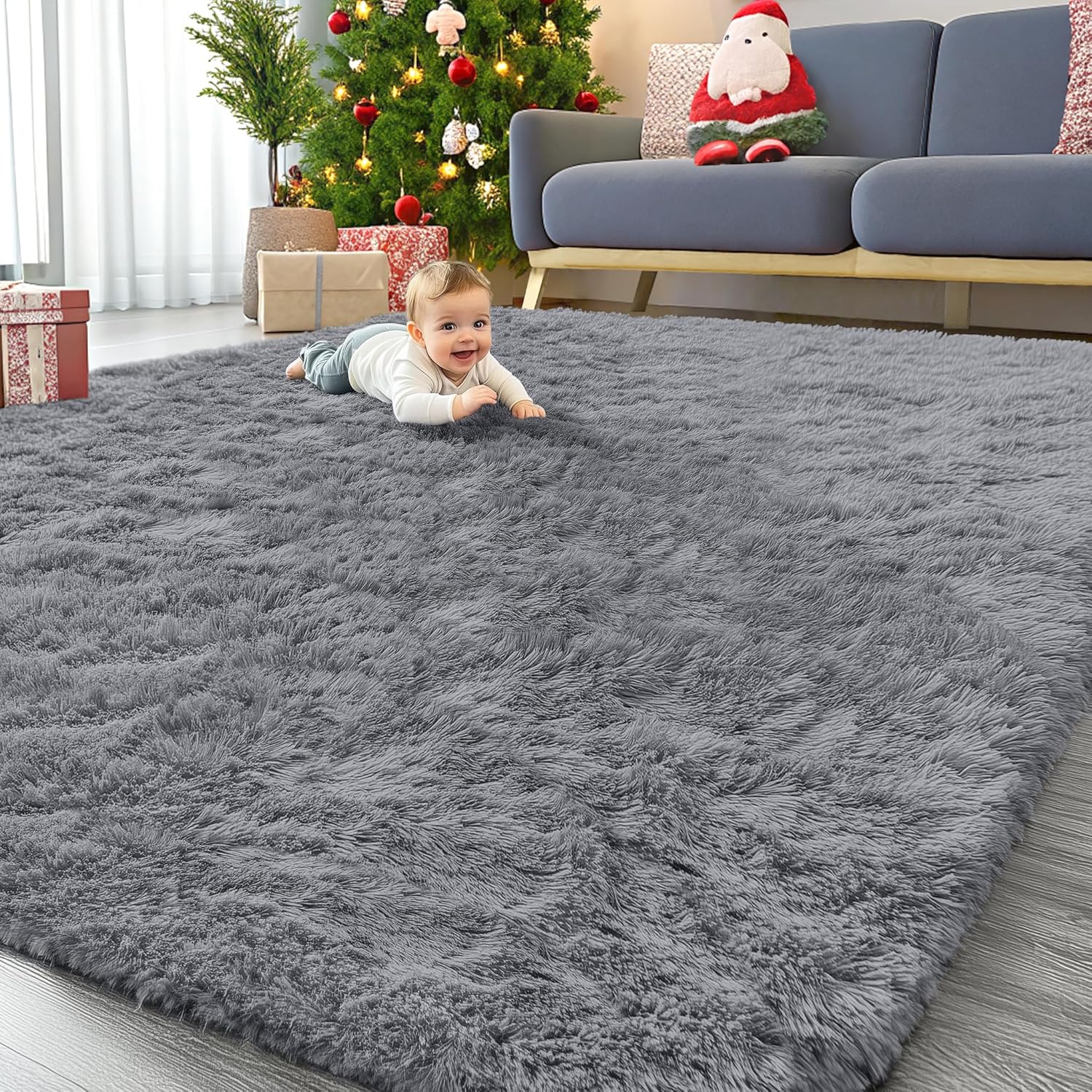 OLANLY 9x12 Machine Washable Large Area Rugs for Cozy Living