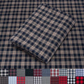 Pico Textiles 10 Yards Bolt Brown and Blue Tartan Plaid Flannel Fabric