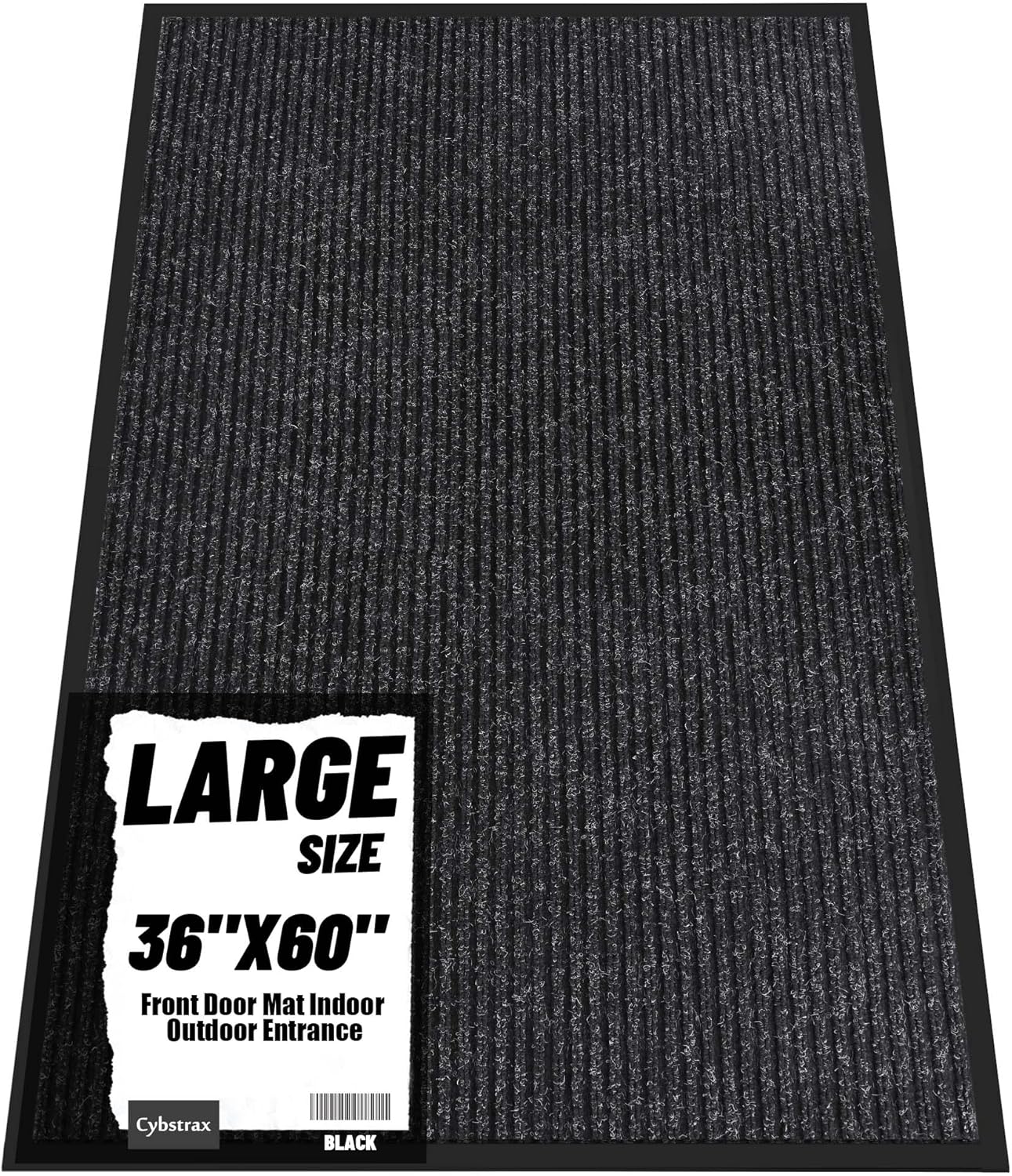 Front Door Mat Indoor Outdoor Entrance, 36in x 60in Dirt Resistant