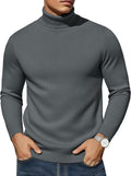 Men's Turtleneck Sweater Slim Fit Lightweight Thermal - Fall Staple