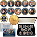 Living Presidents and First Ladies D.C. Quarters 24K Gold Plated