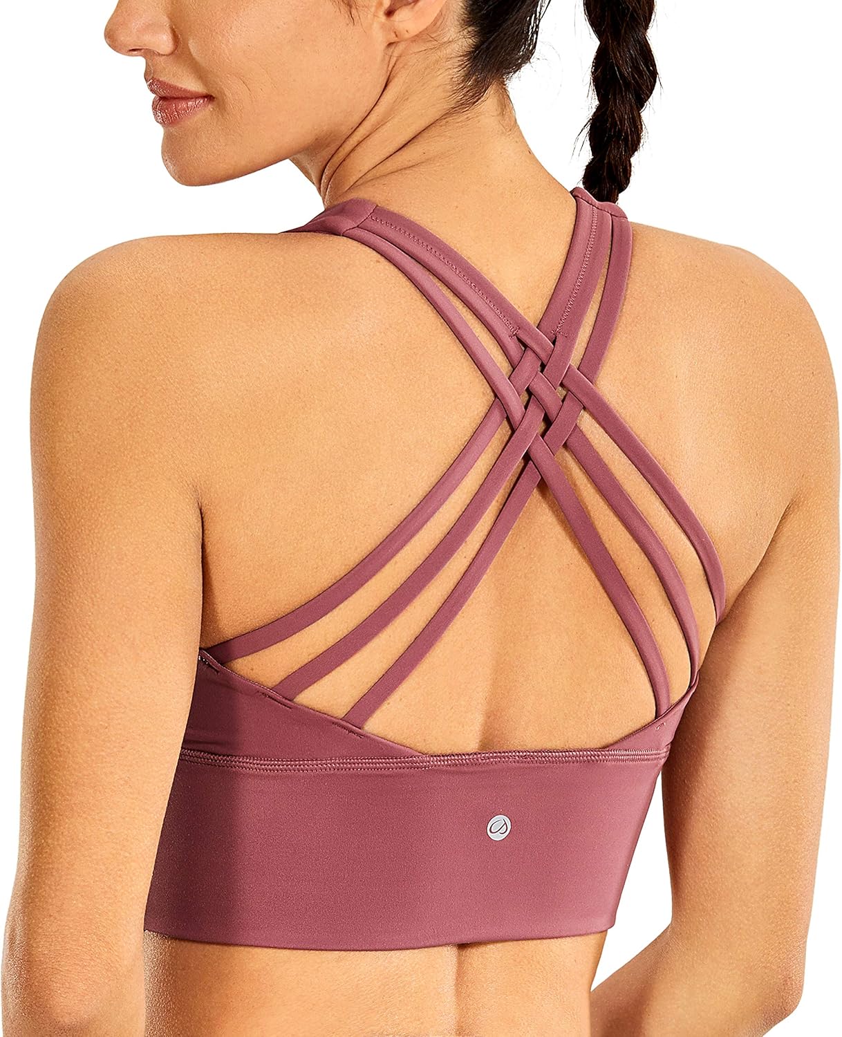 Wirefree Padded Criss Cross Sports Bra - CRZ YOGA