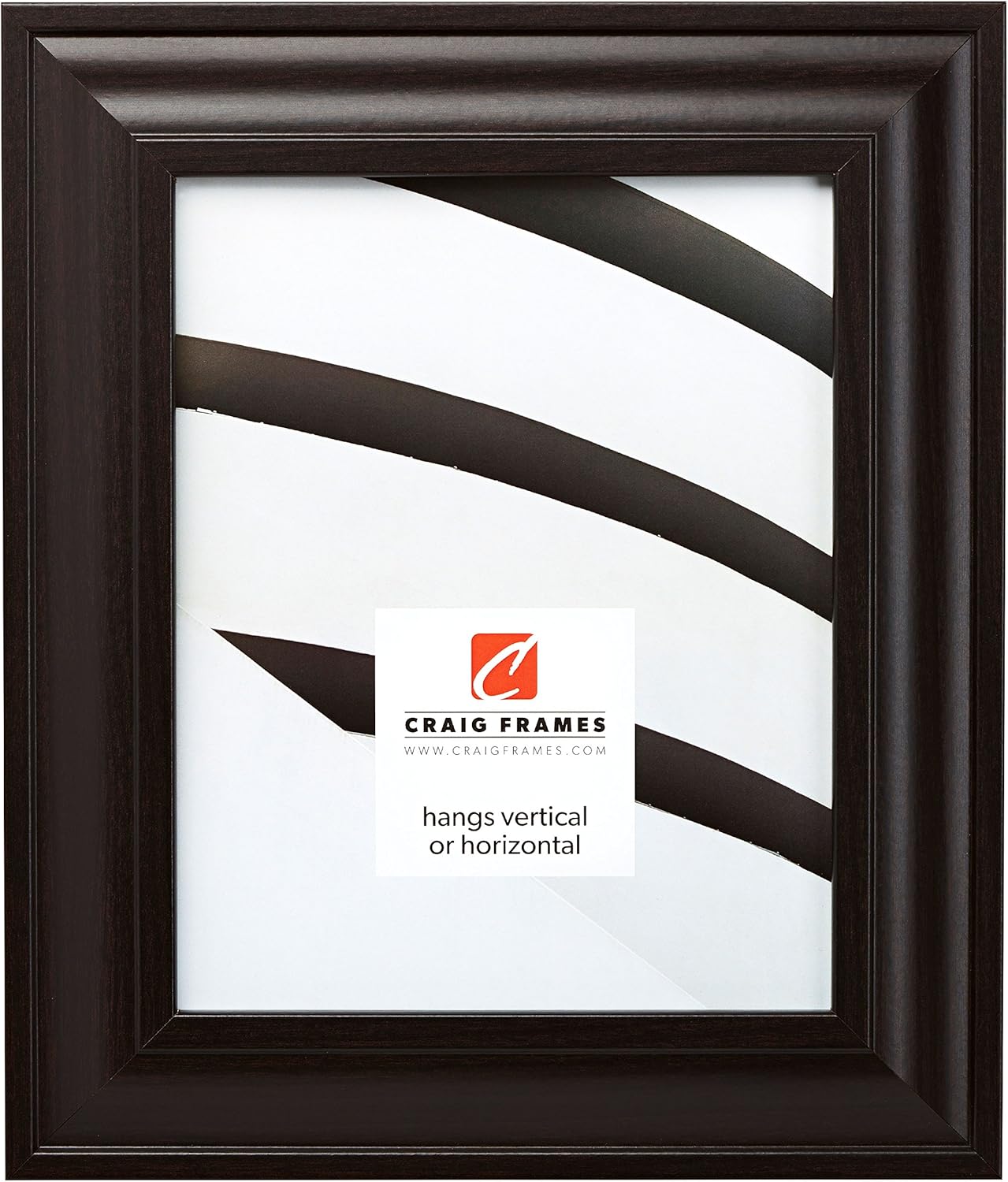 10 by 13-Inch Picture Frame with Smooth Wood Grain Finish