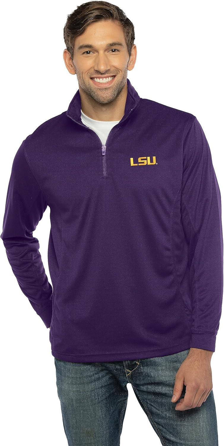 NCAA Men's Collegiate Micro Mesh Performance 1/4 Zip Pullover