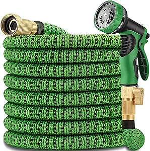 50 ft Expandable Garden Hose - Heavy Duty Flexible Water Hose