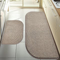 Washable Kitchen Rugs Set of 2 for Non Slip Indoor Use