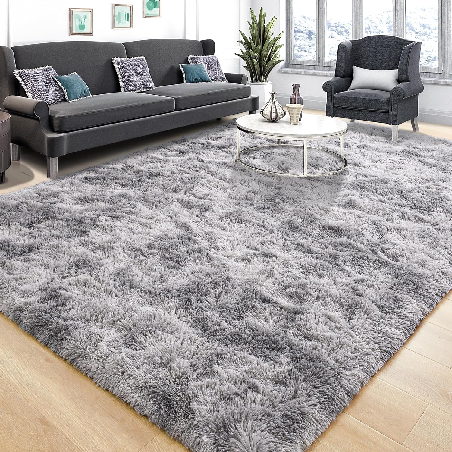 Tepook Soft Fluffy Rugs for Living Room and Bedroom Decor