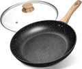 MICHELANGELO 12 in Nonstick Frying Pan with Glass Lid - Even Heat