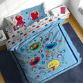 Sesame Street Full Comforter Set 7 Piece Kids Bedding - Playful, Soft