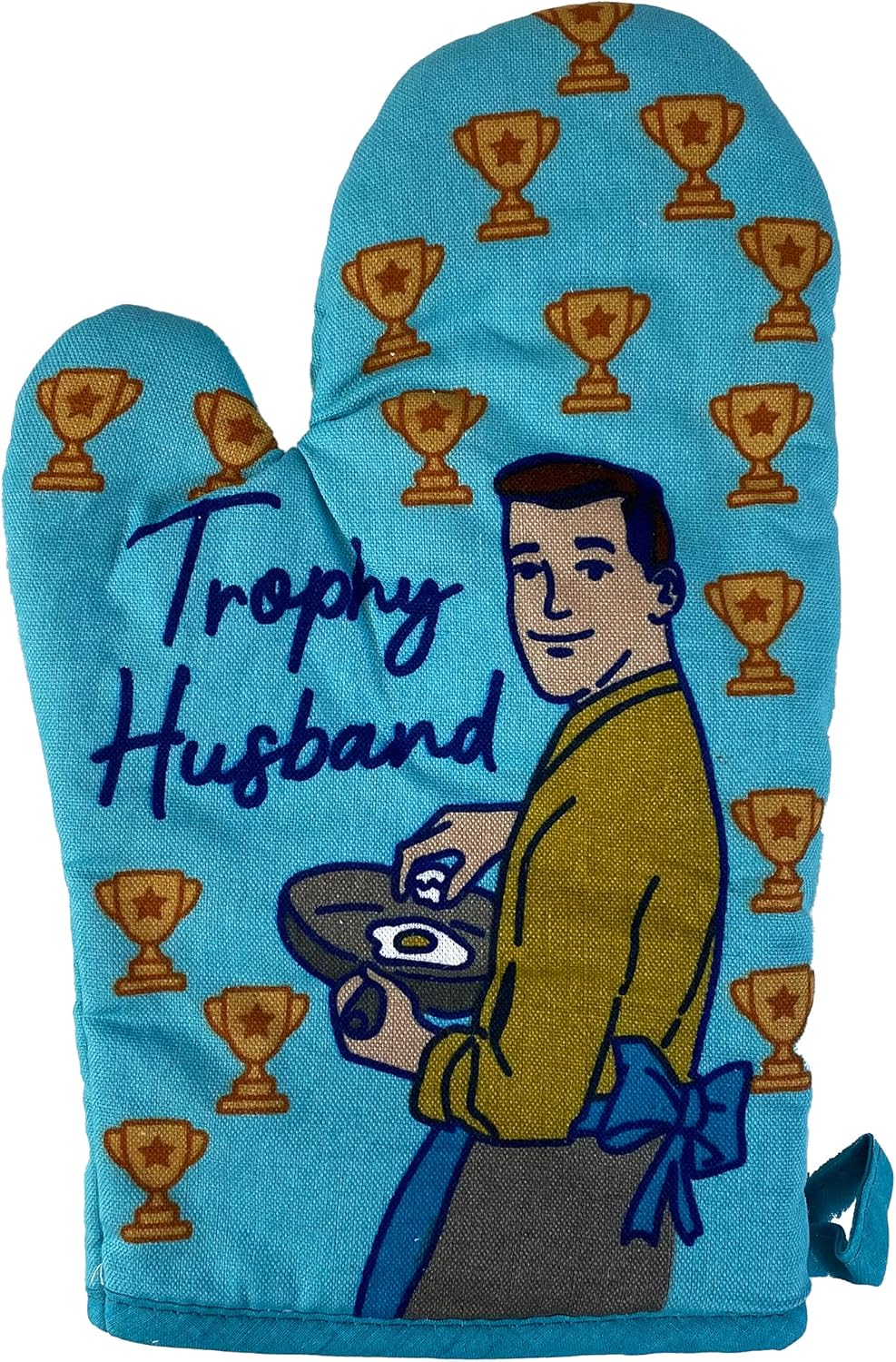 Trophy Husband Oven Mitt - Funny Kitchen Essential