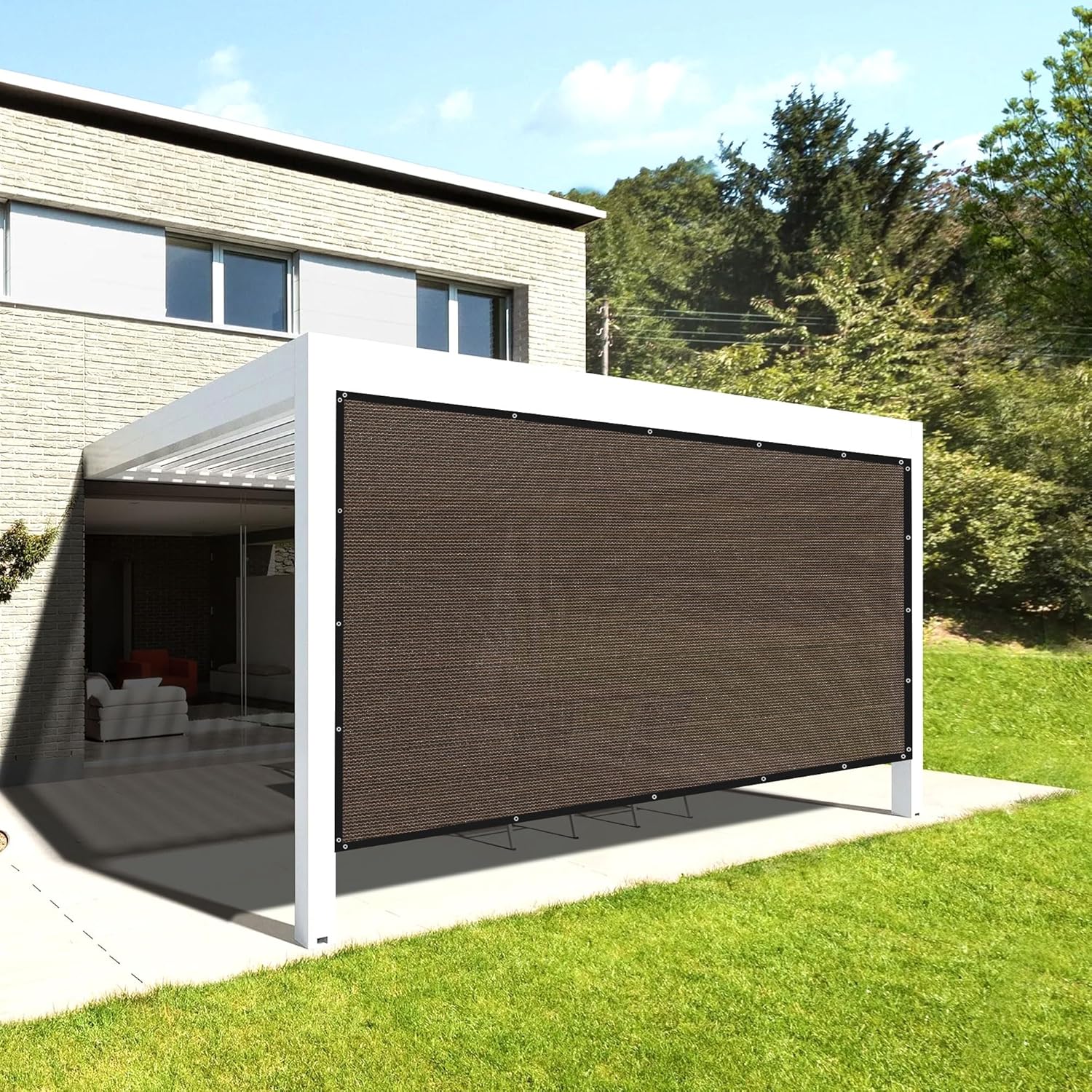 90% Sun Shade Cloth with Grommets for Patio and Garden Use