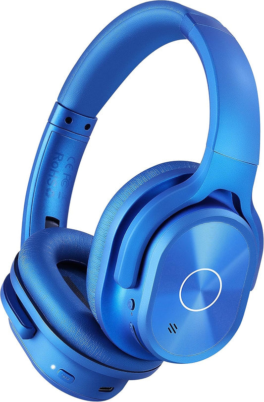 ZIHNIC Active Noise Cancelling Headphones for Deep Bass Sound