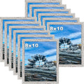 Picrit 8x10 Farmhouse Picture Frame Set of 12 - Rustic Country Gray