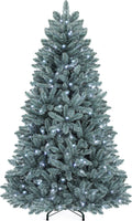 YITAHOME Prelit Blue Spruce Christmas Tree, 6 FT - Elegant Blue Glow