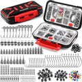 PLUSINNO 264pcs Fishing Accessories Kit - Organized Tackle Set