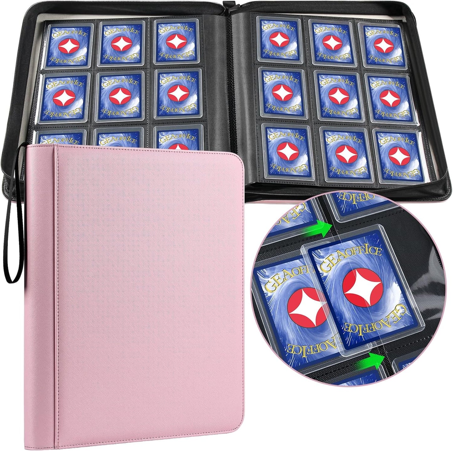 Premium PU Leather Trading Card Binder for 324 Cards Storage