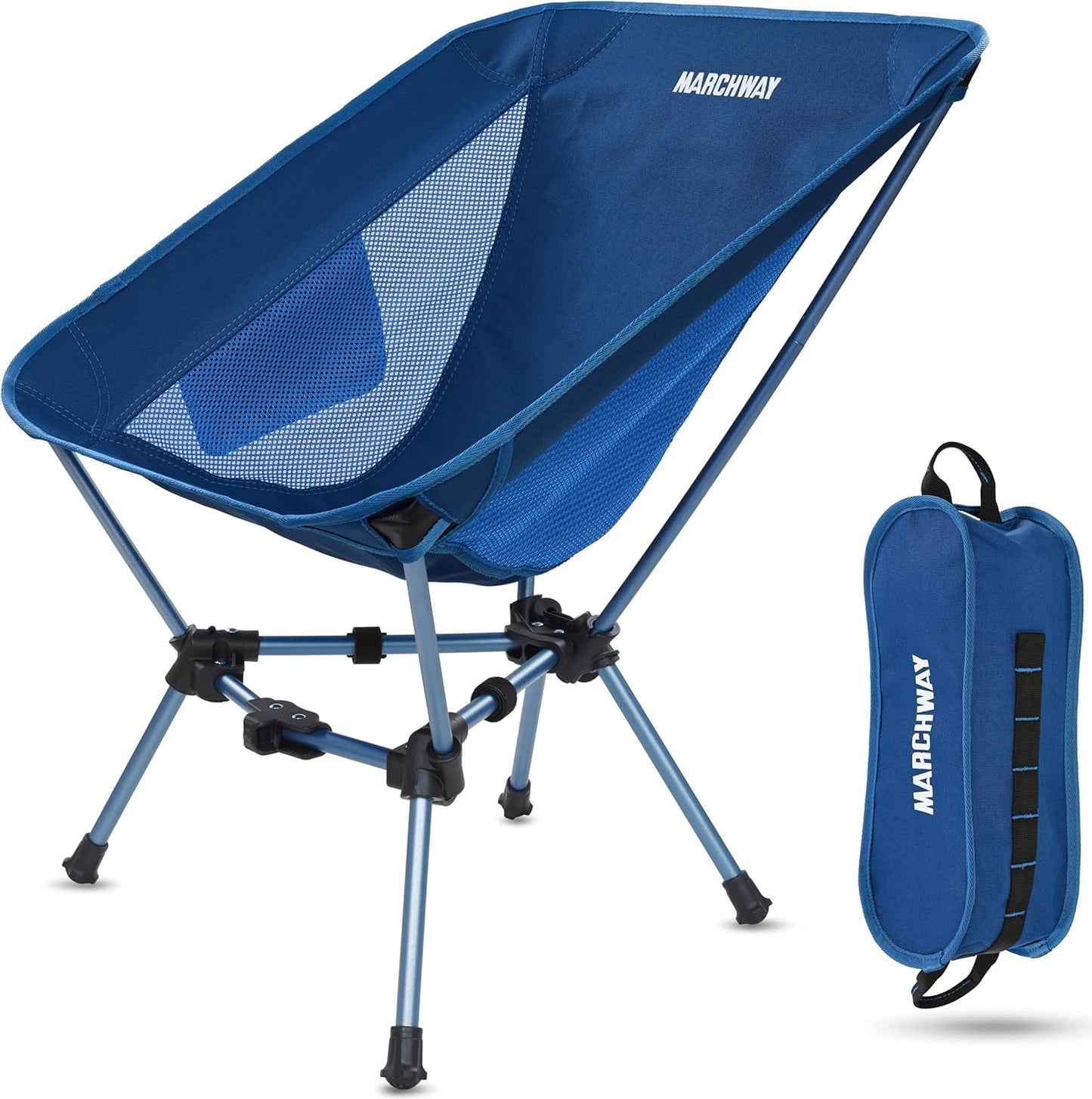 MARCHWAY Lightweight Folding Camping Chair for Outdoor Adventures