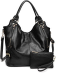 Women Tote Bag PU Leather Hobo Shoulder Bag - Spacious Everyday Tote
