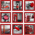 8x8 Picture Frame Set of 9 - Square Gallery Wall Frames for 8x8 or 4x4