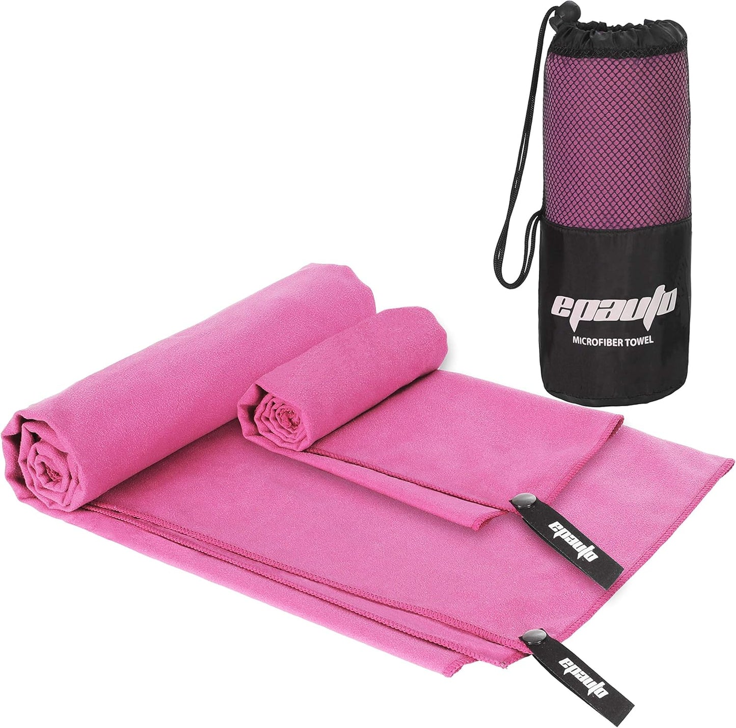 Quick Dry Microfiber Towels by EPAuto - Ideal for Travel & Gym