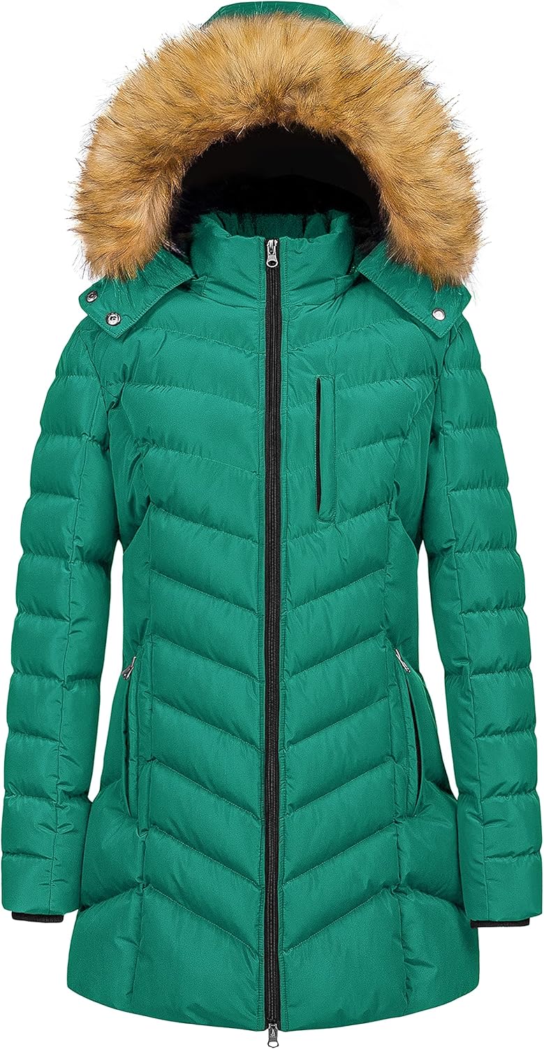 Waterproof Warm Long Puffer Jacket for Women - CREATMO US