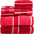 Lavish Home 6 Piece Bathroom Towels Set - Soft 525 GSM Cotton