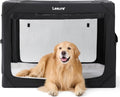 Lesure Collapsible Dog Crate - Portable 4-Door Travel Kennel for Extra