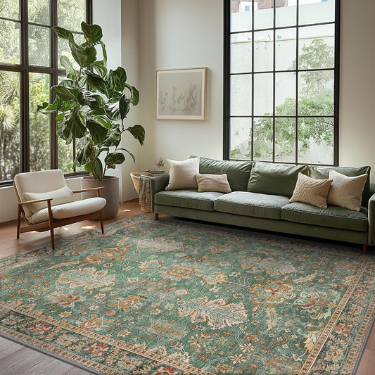 Bavni 10x14 Area Rugs for Living Room, Lightweight Chenille
