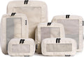 Aerotrunk Compression Packing Cubes for Travel - 6-Pack Beige