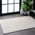 nuLOOM 3x5 Rigo Jute Hand Woven Area Rug - Natural Farmhouse Texture