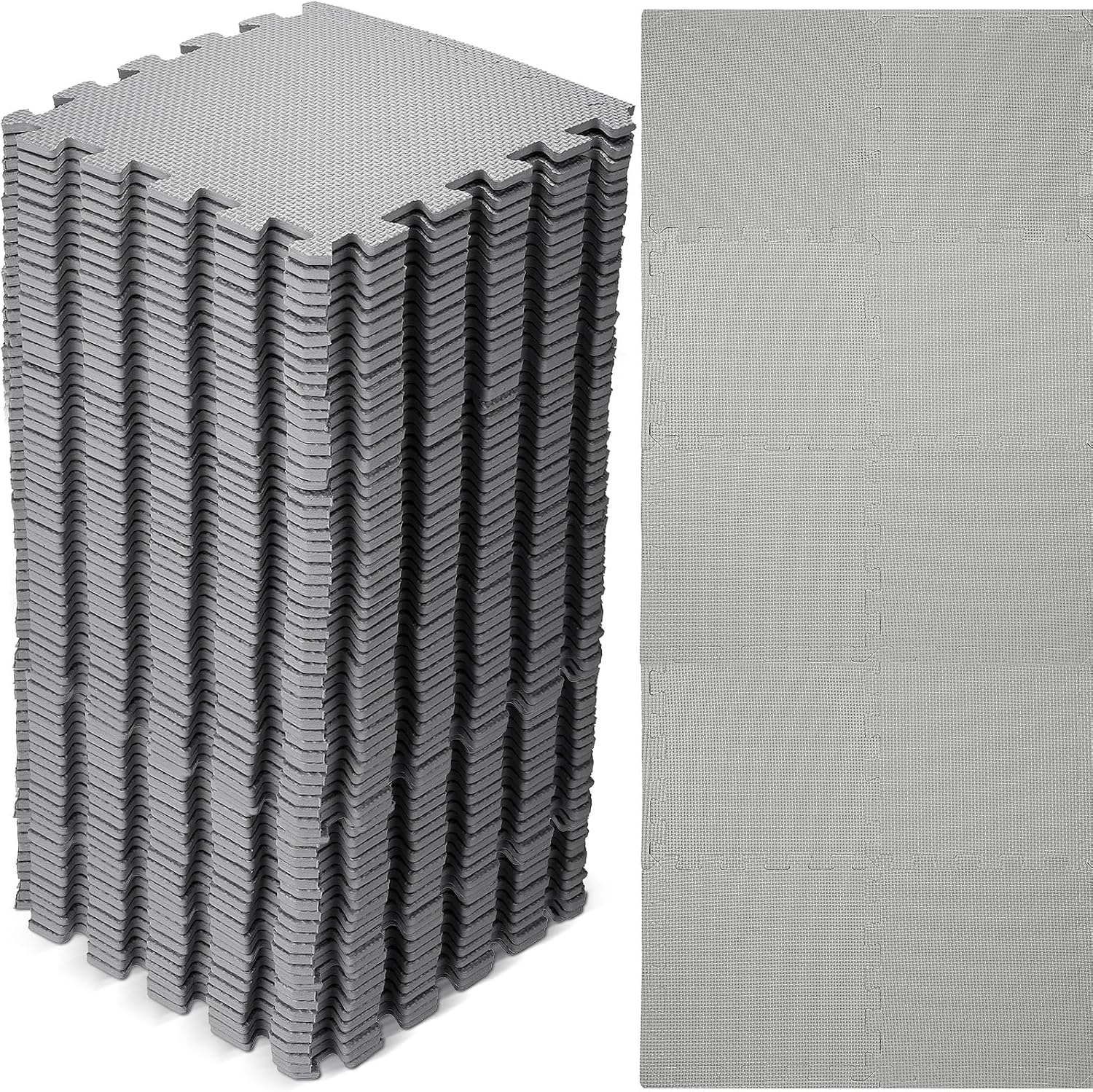 Nuanchu 60 Pcs Kids Foam Puzzle Floor Mat for Playroom Use