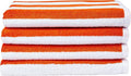 Cabana Stripe Beach Towel Pack of 4 - Large, Absorbent Cotton
