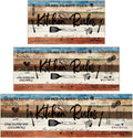 Terracotta Farmhouse Non Slip 3-Piece Kitchen Rug Set - Soft Washable