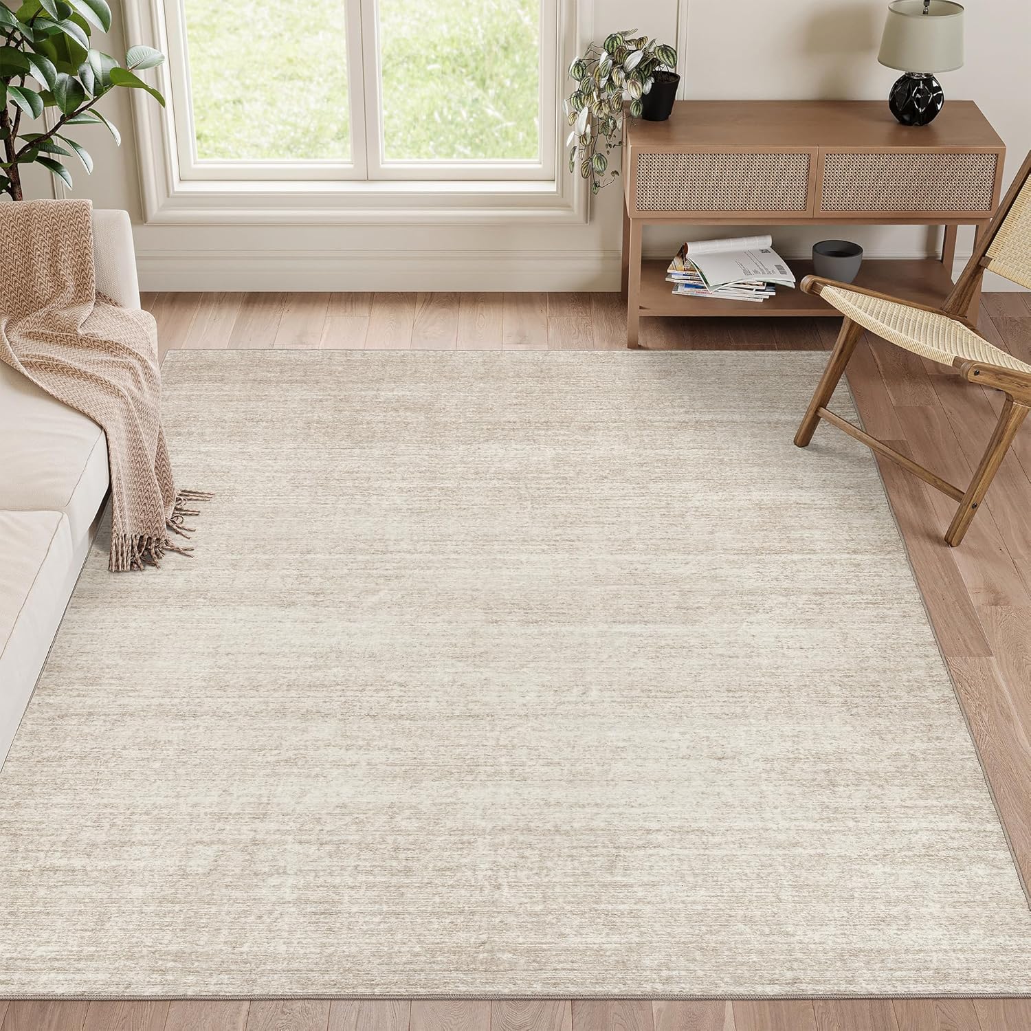 Valenrug Washable Rugs 5x7 - Soft Non Slip Area Rug for Home
