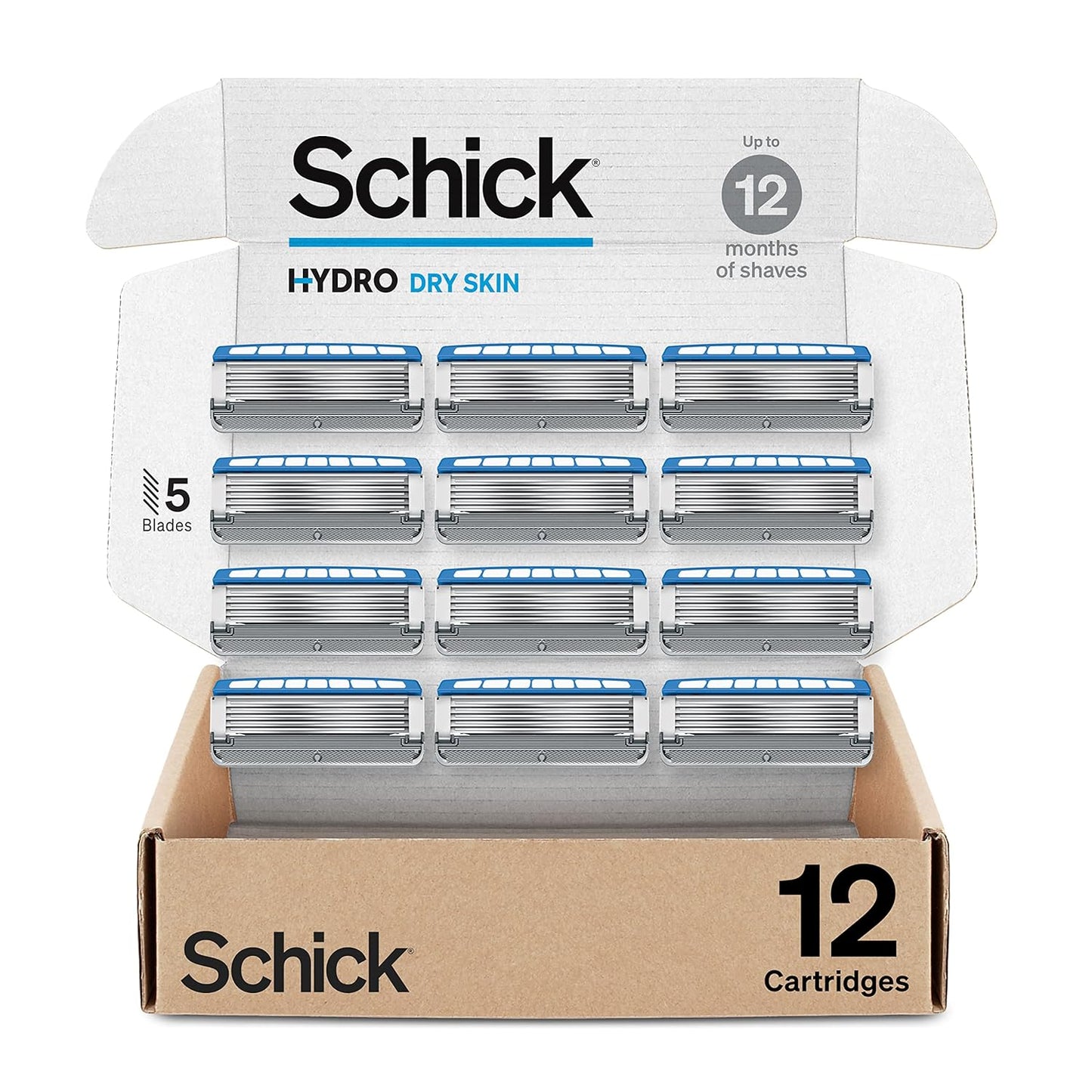 Schick Hydro Dry Skin Razor Refills for Men, 12 Count Review