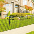 Garden Fence 6 Panels 11.8ft x 24in Decorative Rustproof Wire - Easy