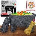 Molcajete Mexicano 8 in volcanic rock mortar and pestle - Authentic