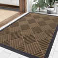 Smiry Front Door Mat 35x23 in - Heavy Duty Low-Profile Outdoor Mat