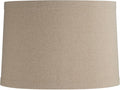 Natural Linen Large Drum Lamp Shade 15in Top x 16in Bottom x 11in High